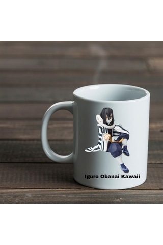 Anime Demon Slayer Iguro Obanai Kawaii Tasarımlı Kupa Bardak Çok Renkli