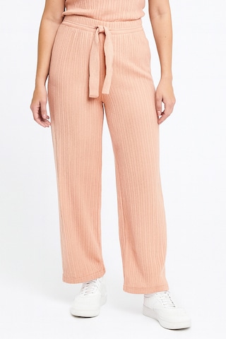 Bayan Pijama Altı Beli Lastikli Rahat Kalıp Yavruağzı