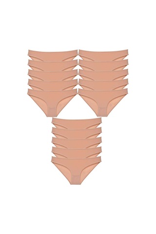 Royaleks 15 adet Süper Eko Set Likralı Kadın Slip Külot Ten RYL-EKO15003 Ten