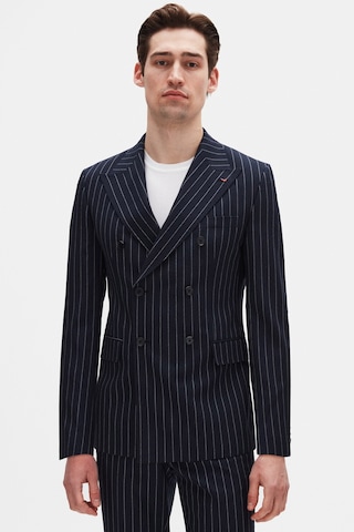 D's Damat Ds Damat Regular Fit Lacivert Çizgili Kruvaze Takim Elbise 4hf05ort01588 Lacivert