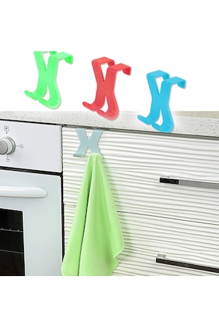 Lunaev Hang İt Pratik Kolay Taşımabilir Havlupan 2 Kancalı Banyo Askısı 50cm
