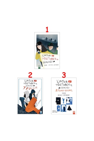 Ünsüz Youtuberın Günlüğü Serisi, 3 Kitap Set, Miyase Sertbarut