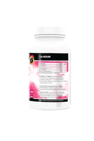 Collagen Coenzyme Biotin Selenium 180 Tablet Nevfix D3