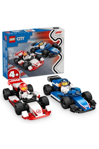LEGO® City F1® Williams Racing ve Haas F1® Yarış Arabaları 60464 - 4 Yaş ve Üzeri Çocuklar için Yaratıcı Oyuncak Yapım Seti (92 Parça)