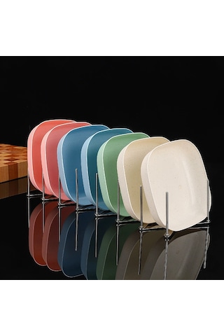 Mufunye Çelik Paslanmaz Genişletilebilir 7 Katlı Bulaşık, Tabaq, Kapak Organizerı - Ev Ofis Mutfak Depolama Ve Süzme Rafı Gümüş