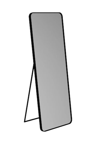 Raven Oval Kesim Modern Metal Ayaklı Boy Aynası 170 X 60 Siyah