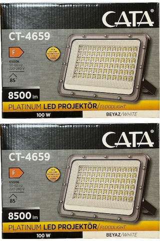 Cata Ct-4659 100w 6500k Beyaz Işık Led Projektör 2 Adet