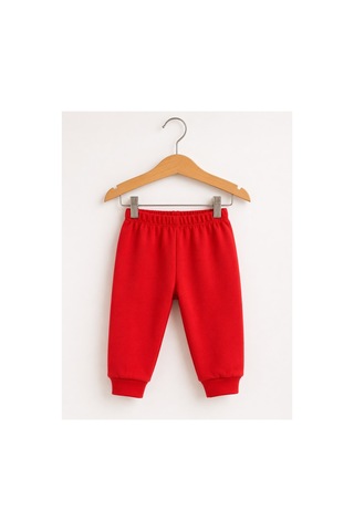H&c Coolboy H&c %100 Pamuk Penye Bebek Tek Alt Pantalon 0-36 Ay Kırmızı