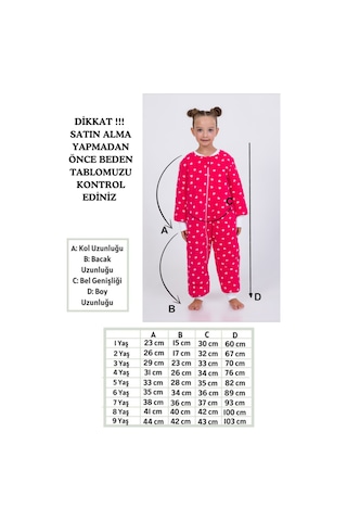 Kız Erkek Çocuk Kalın Elyaf Dolgulu Premium Kalite 2.5 Tog Desenli Uyku Tulumu Fuşya