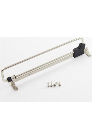 Sones Teleskopik Raylı Çekmeceli Gardırop Elbise Askısı 40cm Beyaz