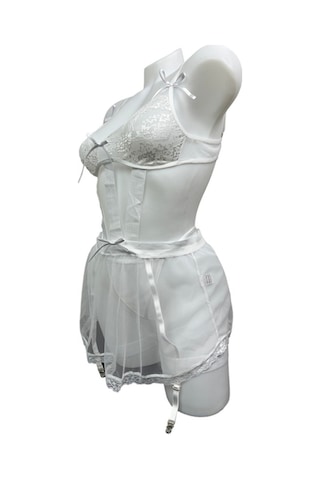 Beyaz Jartiyer Takım - 60-1003