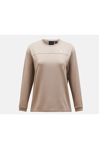 Peak Performance W Traıl Polartec Crew Kadın Günlük Sweatshirt G79810010t Bej
