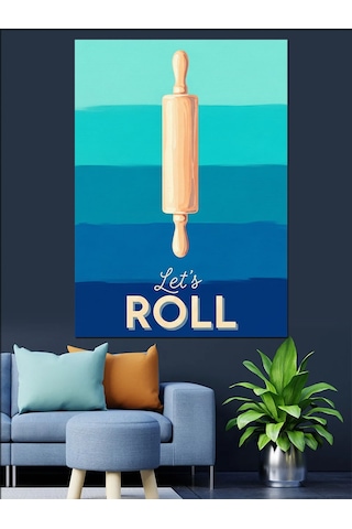 Ahşap Tablo Oklava Roll Posteri