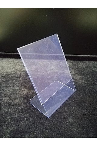 50 Adet Pvc Etiketlik A7 Ayaklı Föylük 10x7,5 Cm Stand İsimlik