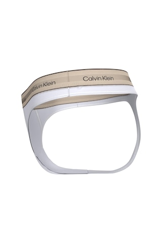 Calvin Klein Kadın Beyaz Logo Detaylı Pamuklu Tanga-13381 Beyaz