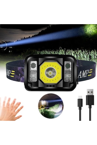 Pratik Sensörlü Sinyalli Kafa Lambası Wt-024 Renkli