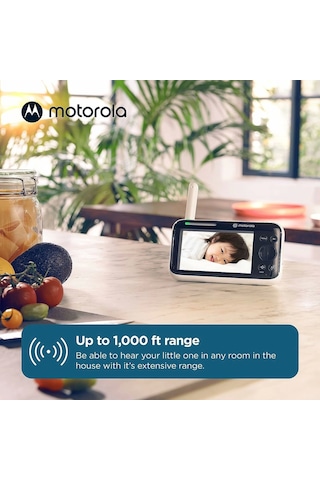 Motorola Pıp1610 Hd - 5 Inc Motorlu Video Bebek Monitörü, 1 Kamera