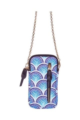 Calm Waves Telefon Çantası Mavi - Beyaz