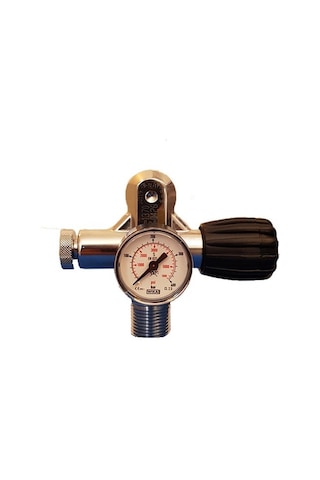 Kraken Tüp Vanası Tek Çıkış 25x2 M26 300bar Göstergeli Psp Hava