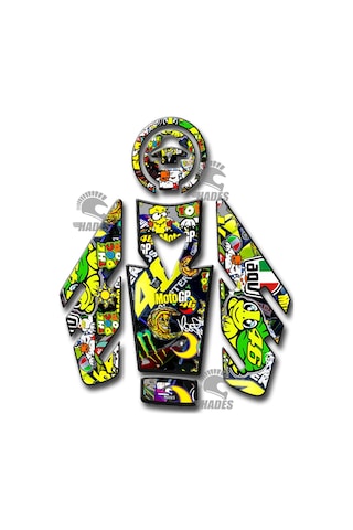 Mt25 Tank Pad Seti rossi 2015-2018 Mt25 Tank Pad Seti rossi 2015-2018