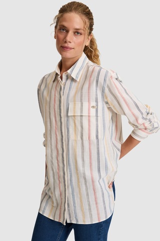 U.S. Polo Assn. U.s. Polo Assn. Kadın Gömlek Desenli 50320130-vr256 İnci