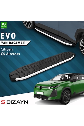 S-dizayn Citroen C5 Aircross 2 Hybrid Benzinli Evo Aluminyum Yan Basamak 193 Cm 2025 Üzeri A+ Kalite