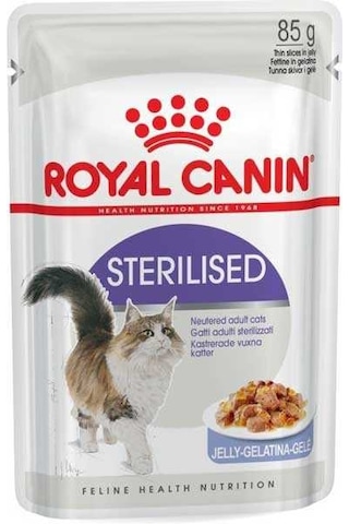 Royal Canin Sterilised Jelly Pouch Kısırlaştırılmış Yetişkin Kedi Yaş Maması 12 x 85 G