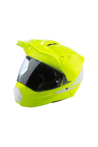 Klim X1 Alpha Carbon Korumalı ADV Motosiklet Kaskı Sarı Beyaz