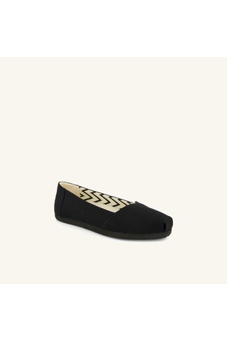10023027 Black/black Babet Kadın 10023039 10023027 Toms Alpargata Ballet Heritage Canvas 10023027 Black/black