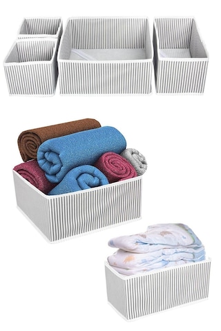 Çekmece Düzenleme Kutu Seti Organizer 4lü Set 5332 Açık Ahşap