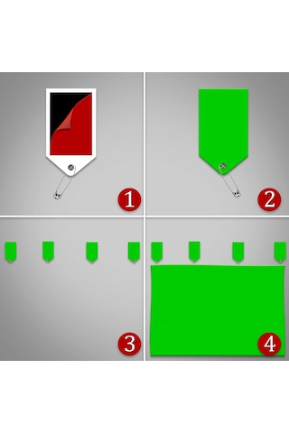 200x300 Cm Chromakey Green Screen Greenbox Yeşil Fon Perde