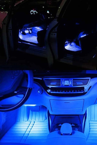 Çakmaklık Girişli Rgb Ayak Altı Led Sese Duyarlı Led Müziğe Duyarlı 12 Led