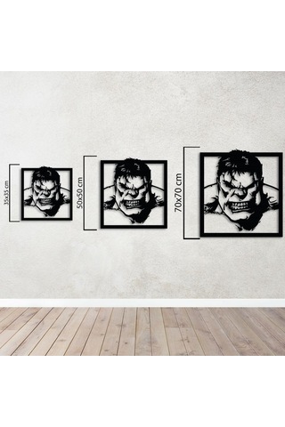Hulk Yeşil Öfke Metal Duvar Dekoru