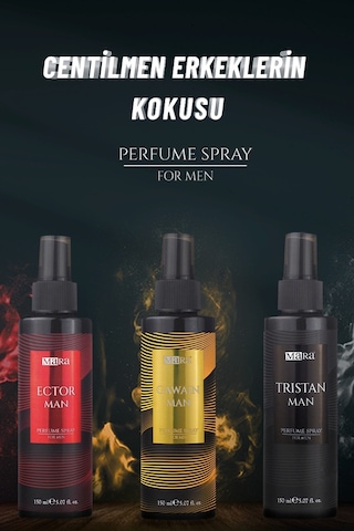 Mara Gawain + Ector + Tristan Erkek Vücut Spreyi 3 x 150 ML