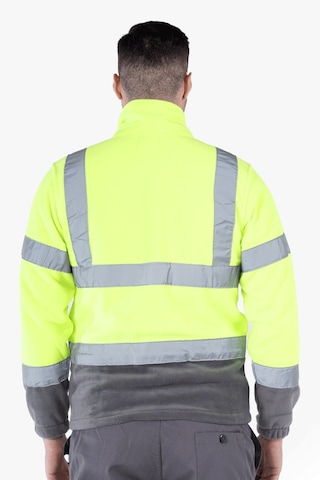 Neon Polar Ceket Sarı - Gri