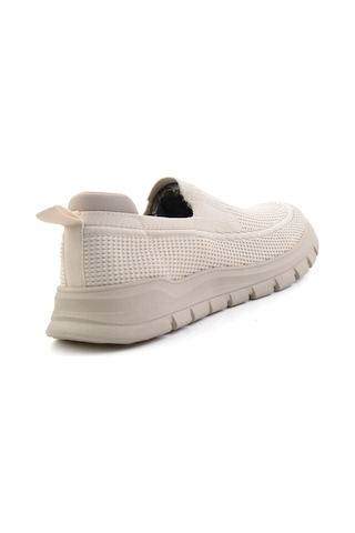 Bambi Bej Beyaz Triko Erkek Sneaker E01175524382
