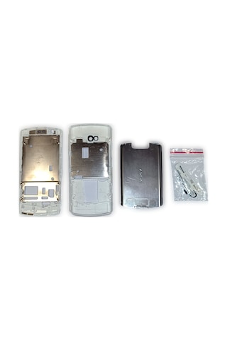 Nokia N700 Kasa Kapak Tuş Takımı N700 Uyumlu Beyaz Renk Orta Kasa