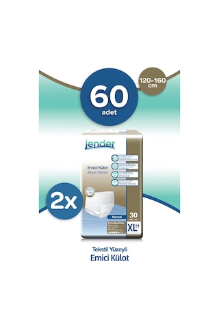 Jender 5.5 Damla Emici Külot Extra Büyük Boy XL 60 Adet