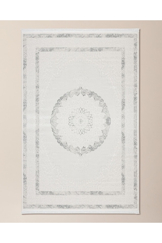 Madame Coco Mons Halı - Beyaz/gri - 80x300 Cm 8684427190326 Beyaz