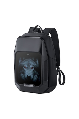 Divoom Pixoo Cyberbag Siyah Piksel Led Ekranlı Sırt Çantası Siyah
