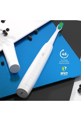 Polosmart Psc75 Şarjlı Diş Fırçası 500 Mah, Ipx7 Waterproof, 5 Farklı Fırçalama Modu