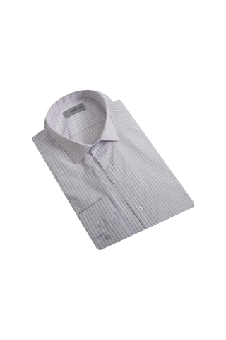 Uki Lila Comfort Fit Uzun Kol Gömlek Lila