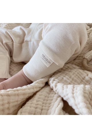 Naturaborn Gots Organik Sertifikalı Bebek Pantolon Bej
