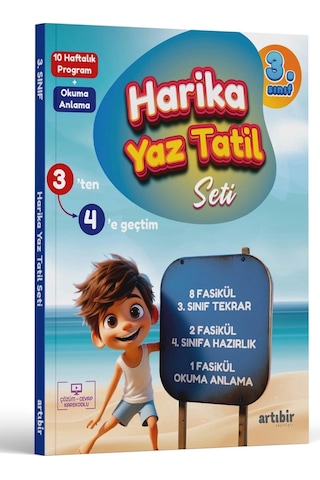 Artıbir Yayıncılık 3. Sınıf Harika Yaz Tatili 4. Sınıfa Geçenler İçin