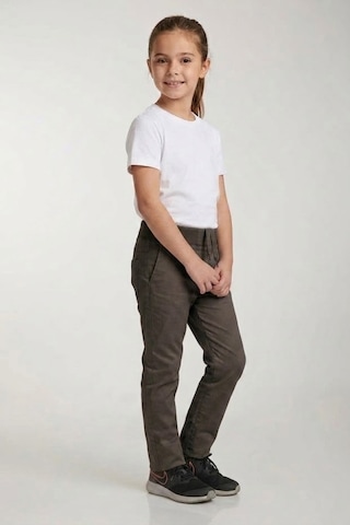 Nacar Store Okul Pantolonu Lastikli Ribana Bel Kanvas Çocuk Pantolonu Okula Dönüş Antrasit