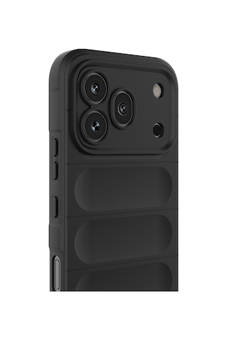 Maks Technology Honor 600 Pro 5g Kılıf Esnek Tpu Oyuklu Arka Yüzey Tasarımlı Mkst Etnik Silikon Kapak - Siyah