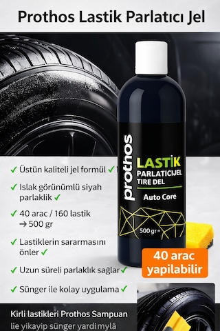 Prothos Lastik Parlatıcı Jel 450 Ml