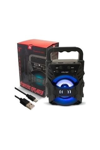 KTS-1057 Işıklı Bluetooth Hoparlör