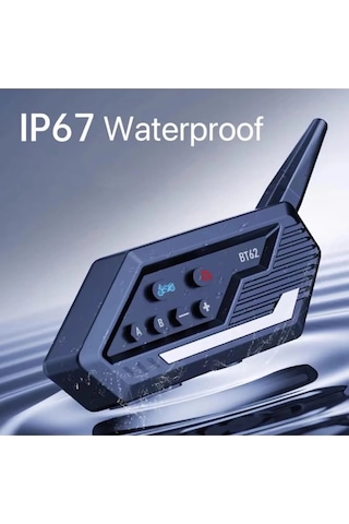 Bt62 Motosiklet Kask Kulaklığı Bluetooth Intercom 2 Intercom Bağlantılı 34161734