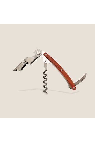 Deejo Waiter's Knife, Coral Wood Kahverengi